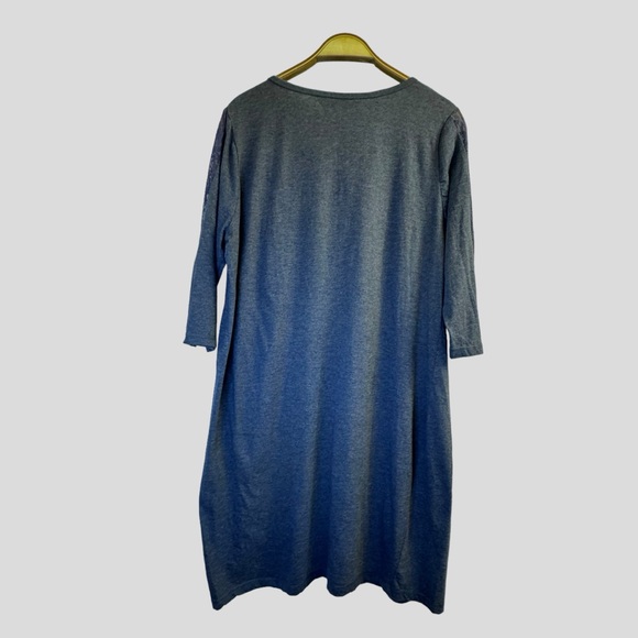 Voglo Women’s Night Dress Size X Blue 3/4 Length Sleeves - Picture 9 of 11